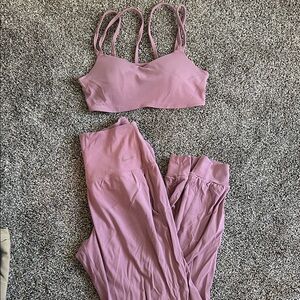 Women's Pink Nike Workout Set